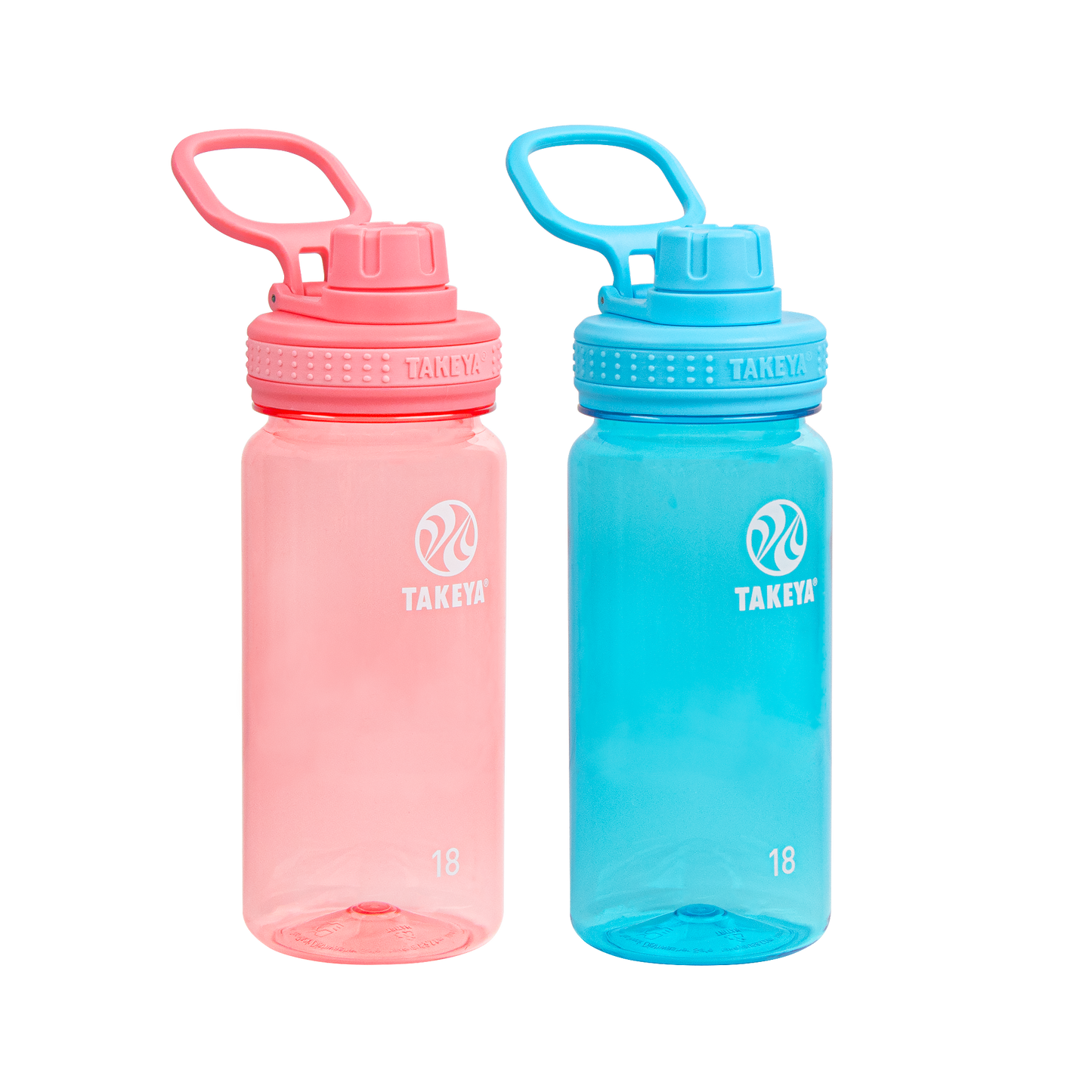 tritan-water-bottle-bundle-with-spout-lid-2-pack-m0 51475-Tritan-Spout-18-2pk-FlutterPink-BreezyBlue-Front_1.png