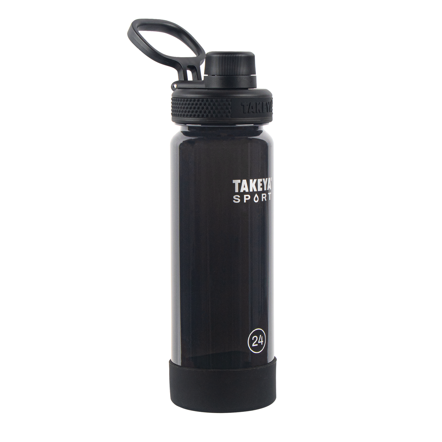 tritan-sport-water-bottle-with-spout-lid-j7 51664-TKS-Tritan-Spout-24-GrandSlamBlack-frontangle.png