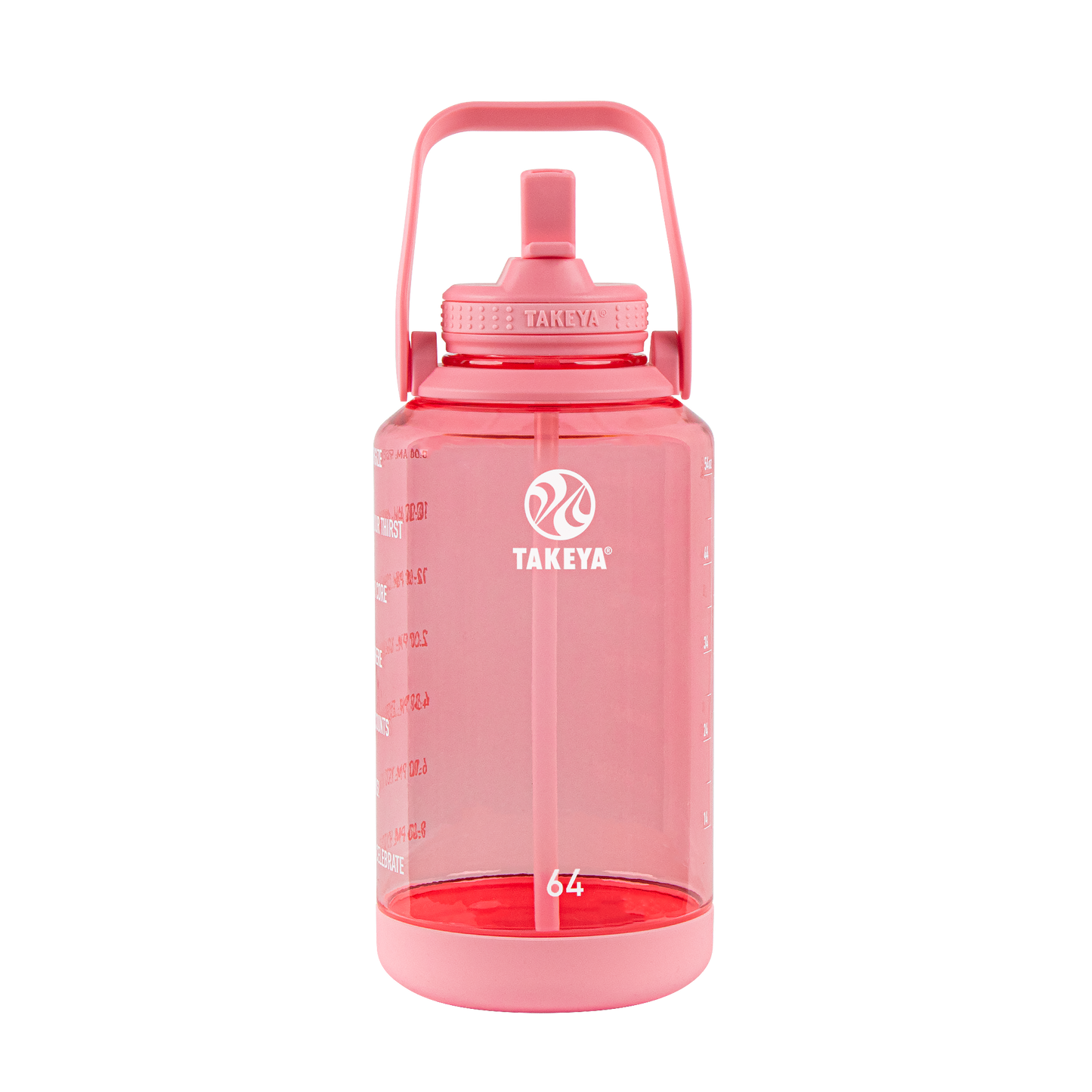 tritan-motivational-water-bottle-with-straw-lid-n2 54143-Tritan-Straw-Motivational-64-FlutterPink-front.png