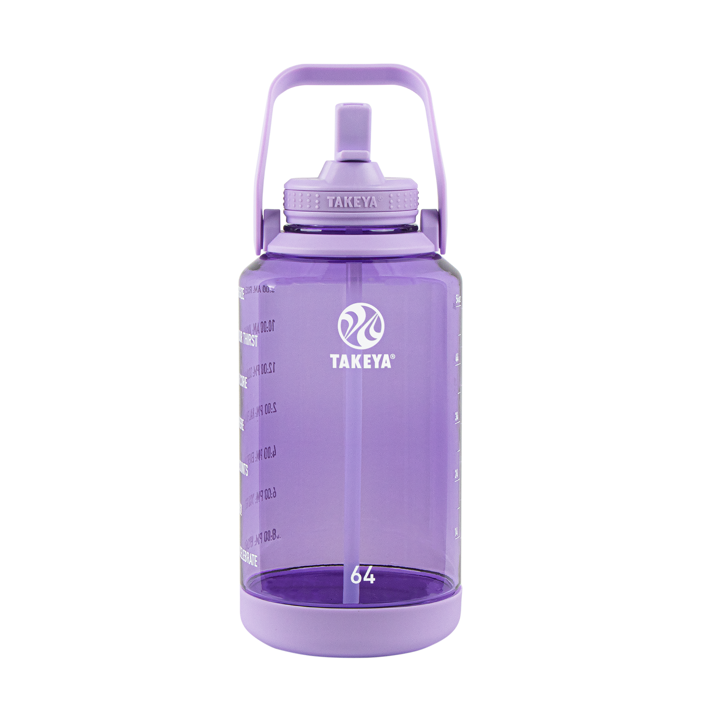 tritan-motivational-water-bottle-with-straw-lid-n2 54144-Tritan-Straw-Motivational-64-VivacityPurple-front.png